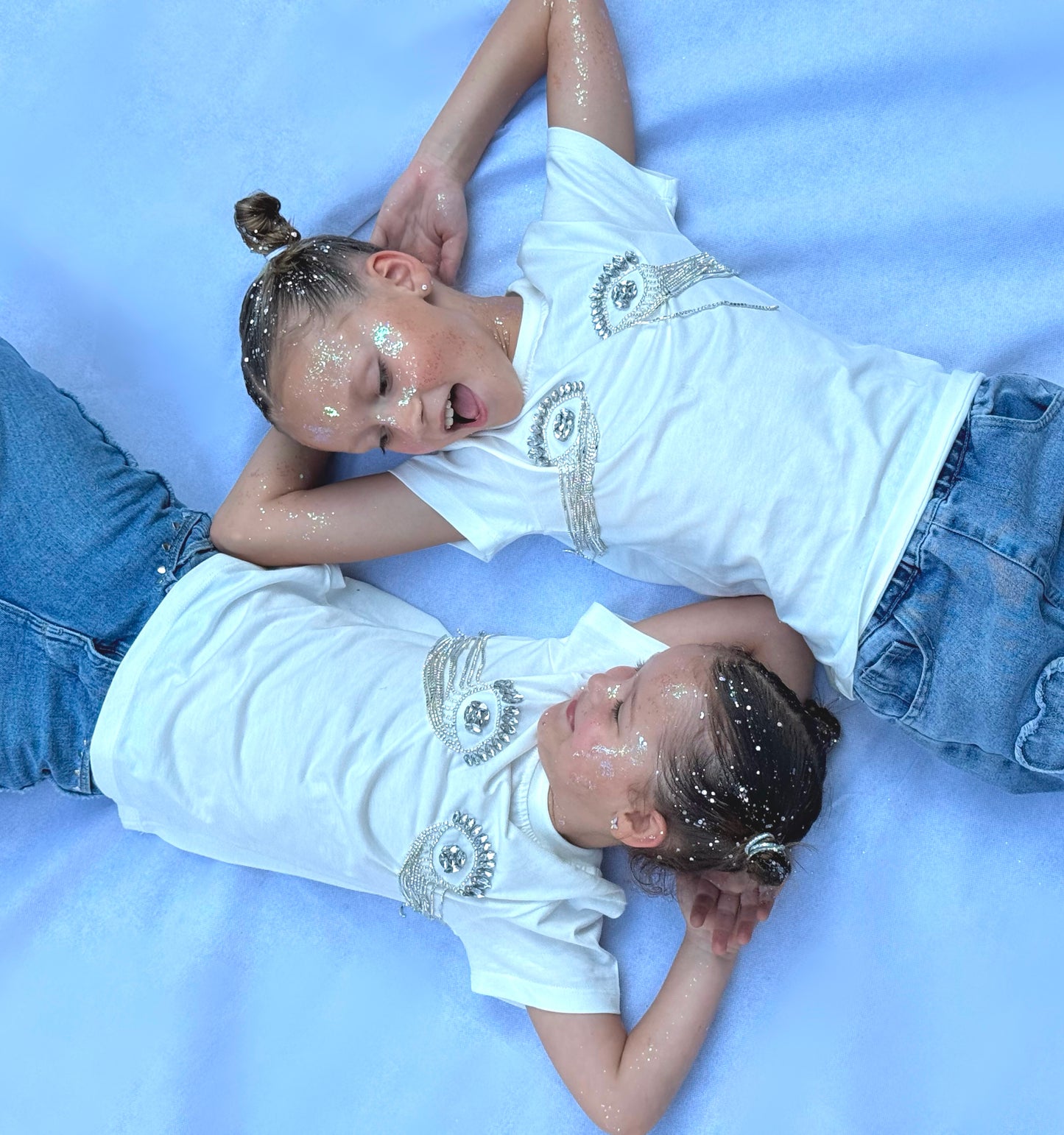 Kids T-shirt "Eyes" White
